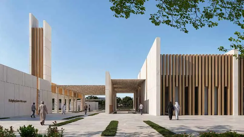 The community’s Jamee’ mosque