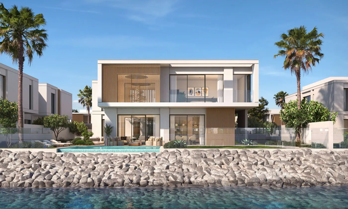 The 6-bedroom waterfront villa on the canal edge